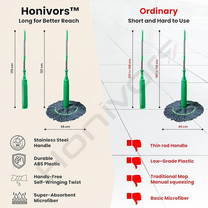 Self-twisting Water Rotating Mop