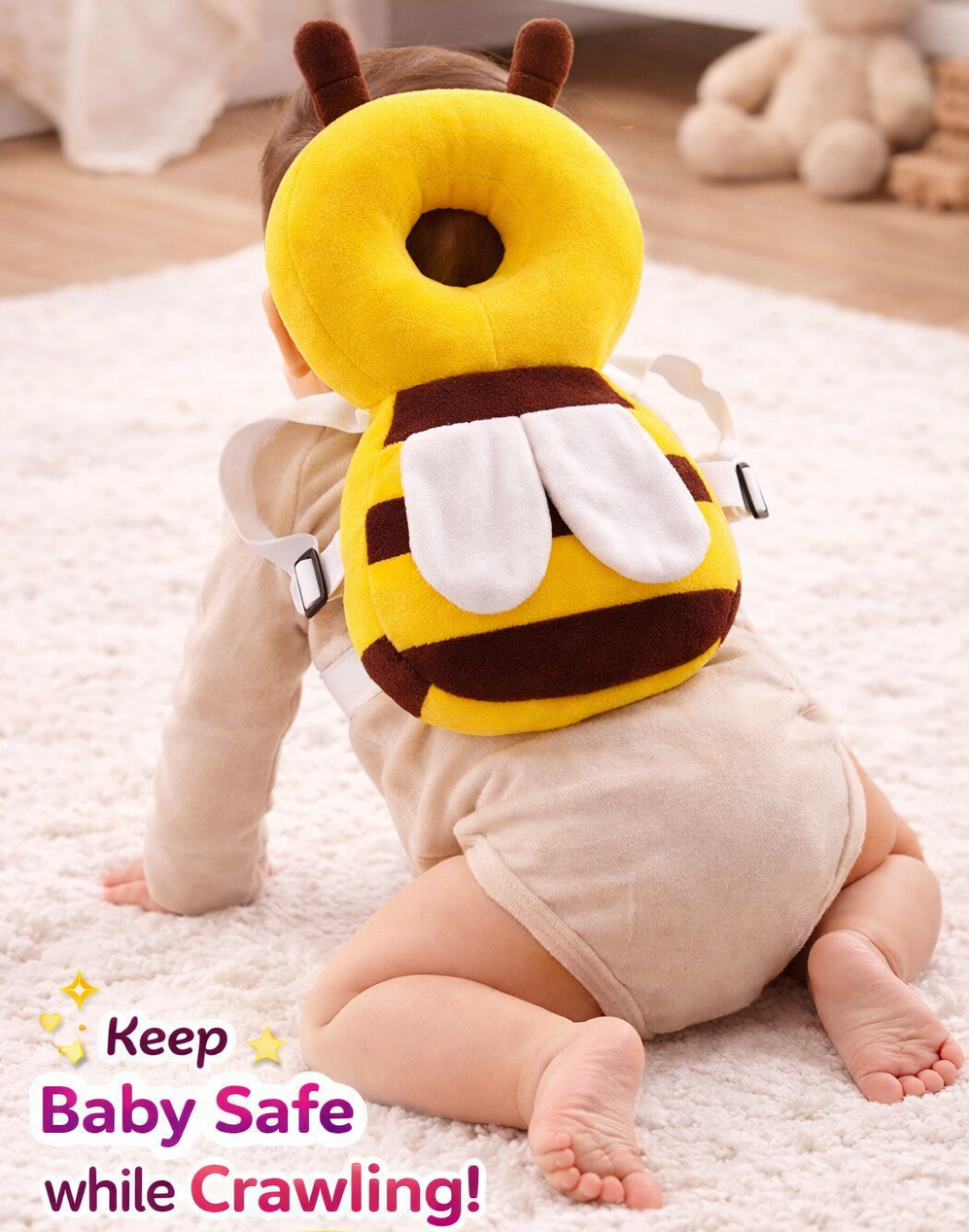 Baby Anti-Fall Head Protector (Bee Style)