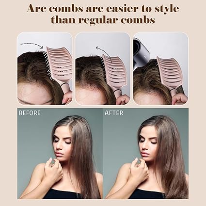 2 in 1 Beauty Combo Ice Roller & Hair Brush for Skin & Hair Care