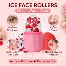 2 in 1 Beauty Combo Ice Roller & Hair Brush for Skin & Hair Care