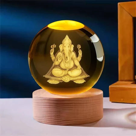 Ganesh Crystal LED Lamp